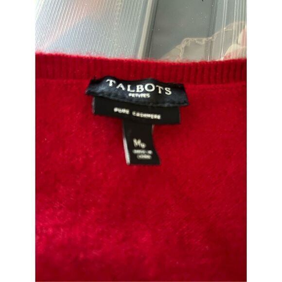 Talbots 100% Cashmere V Neck Sweater - Picture 4 of 8